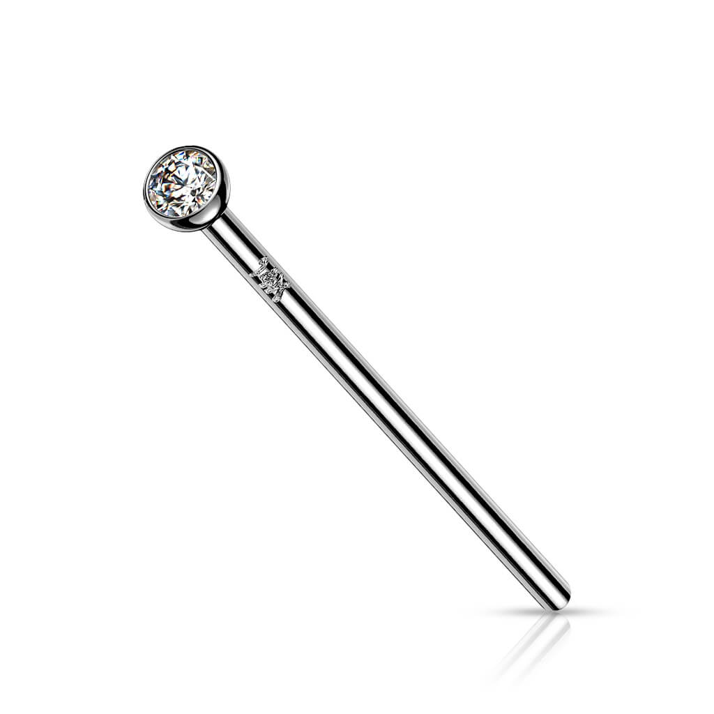 Oro 14 kt Coda di Pesce Zircone