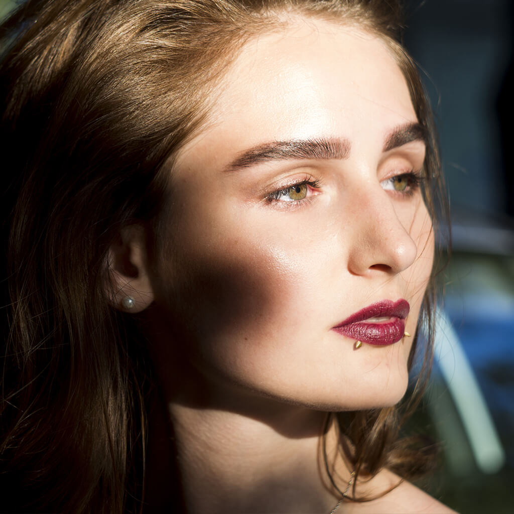 Oro 14 kt Labret Punta di lancia