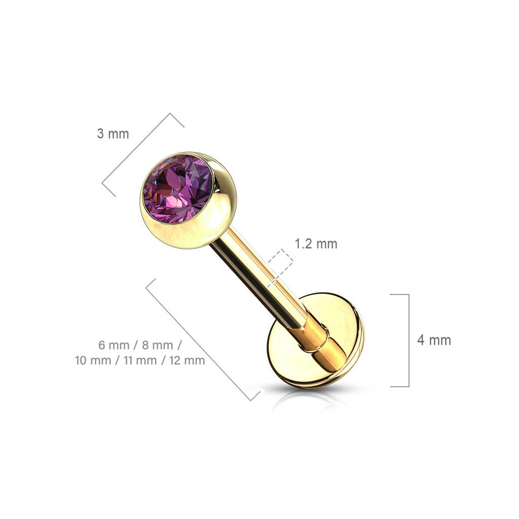 Labret Ball Zirconia