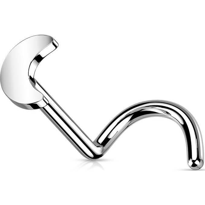 Titane Nez Vis Lune Plate Argent Enfoncer