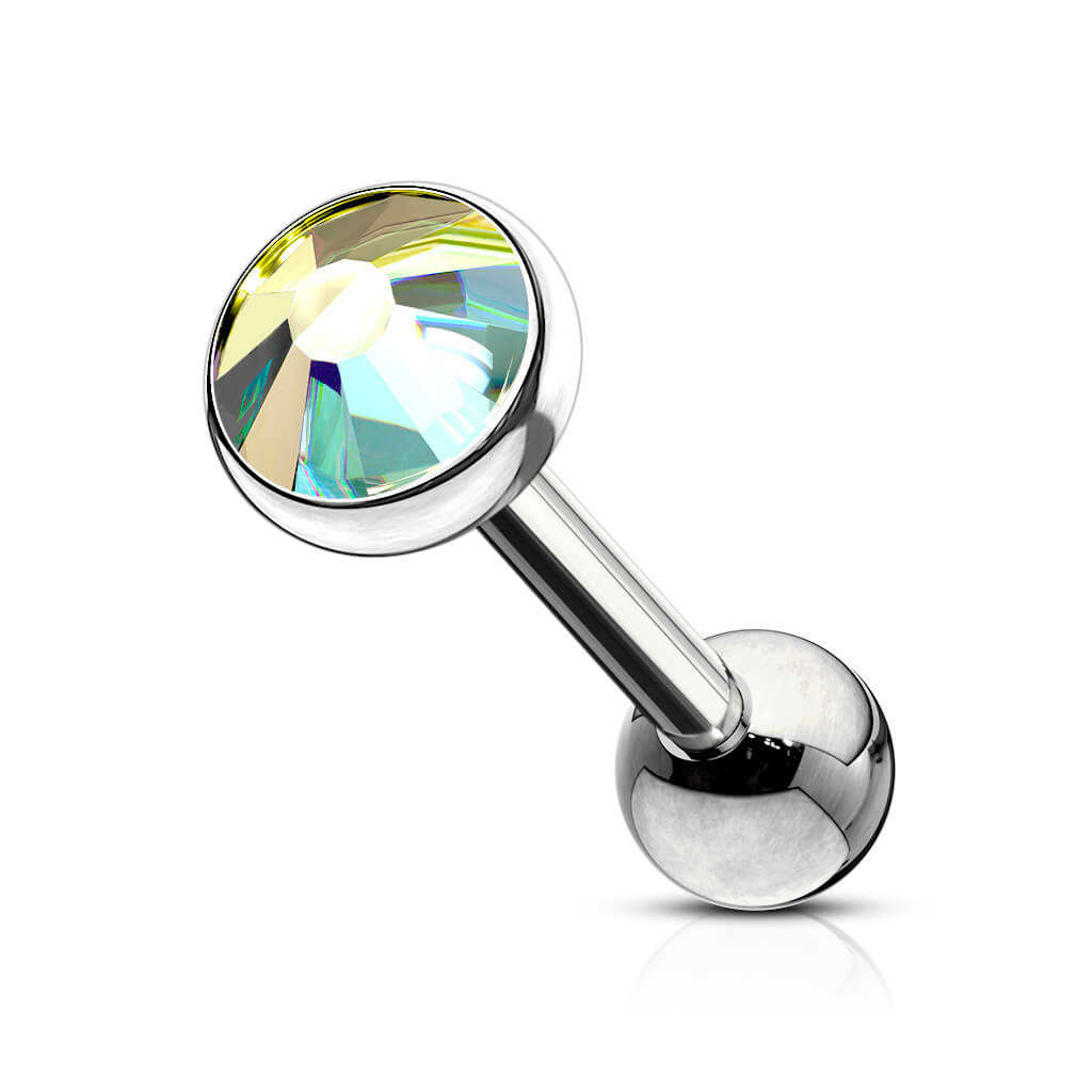 Barbell Ball Zirconia Flat