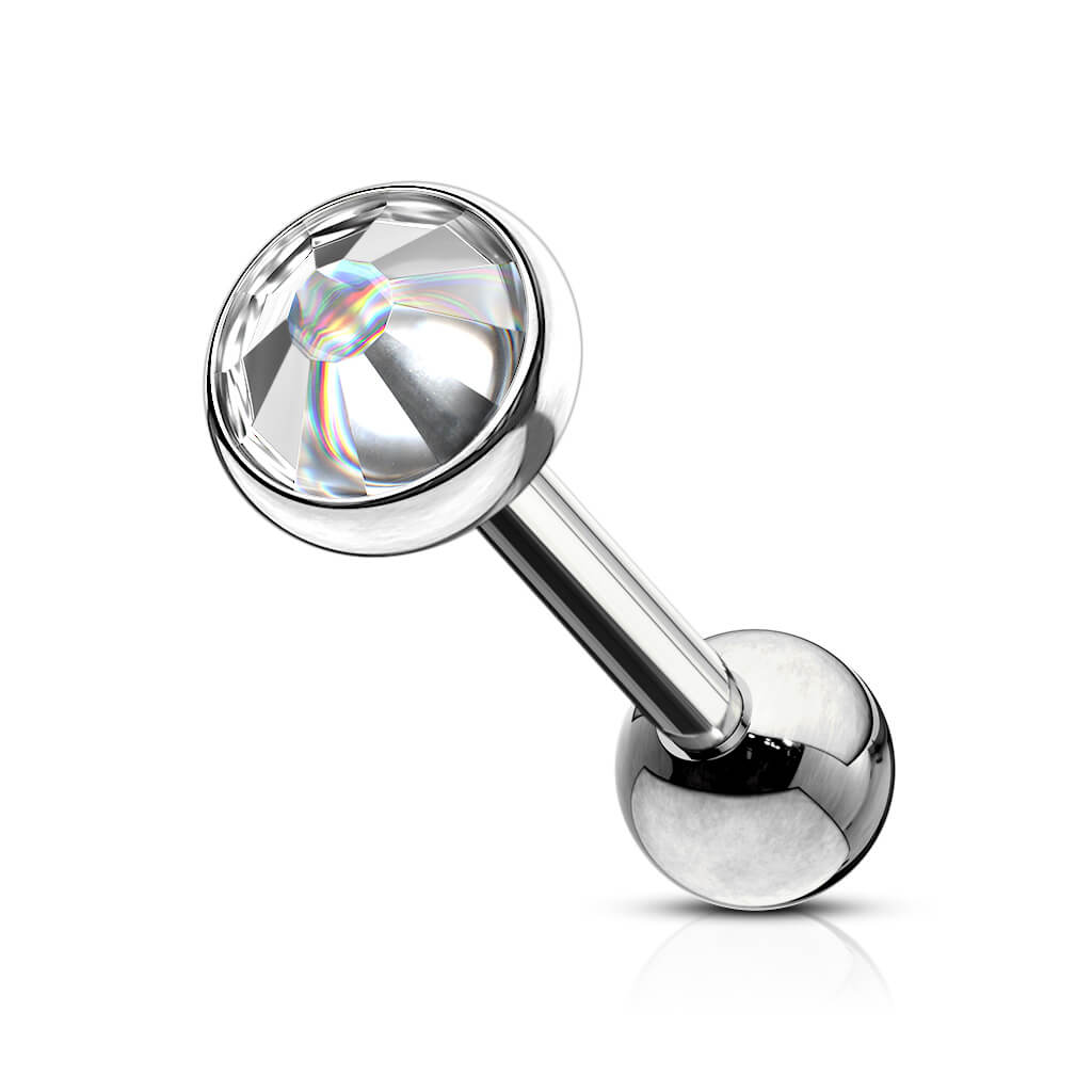 Barbell Ball Zirconia Flat