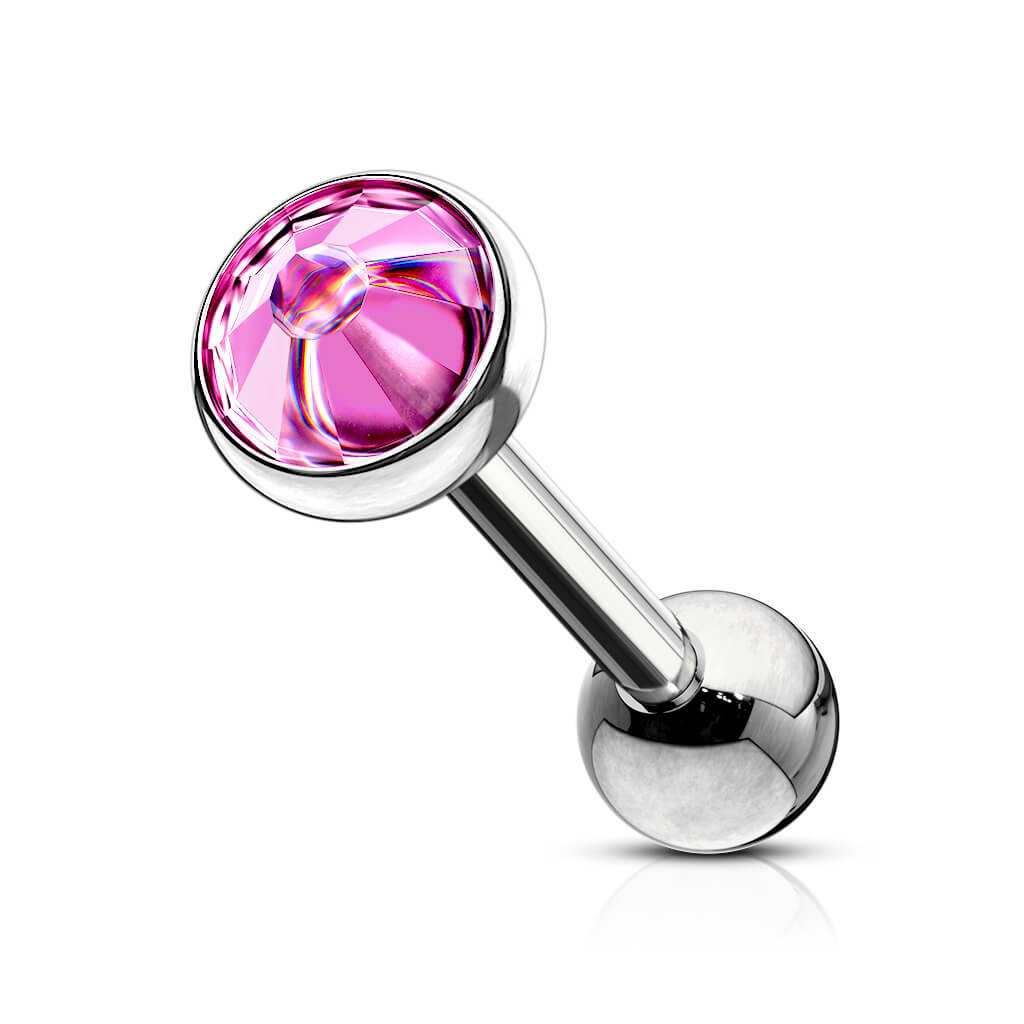Barbell Ball Zirconia Flat
