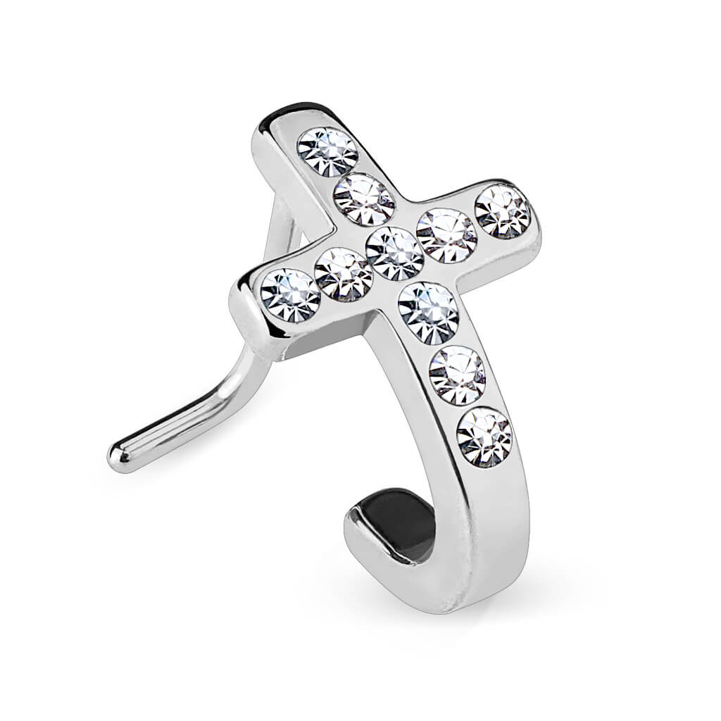 Nez En Forme de L Croix Zircone
