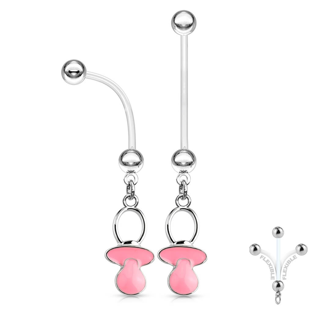 Piercing Ombelico Pendente a ciuccio