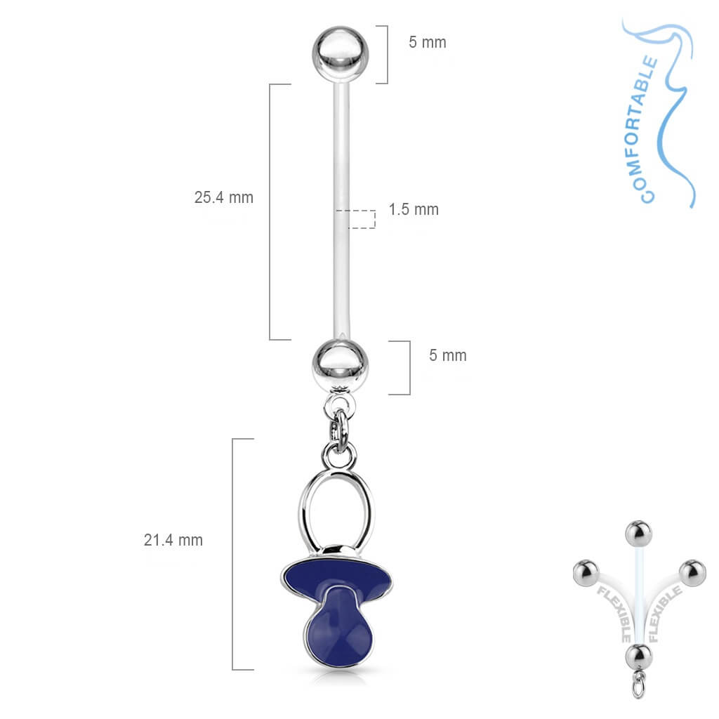Piercing Ombelico Pendente a ciuccio