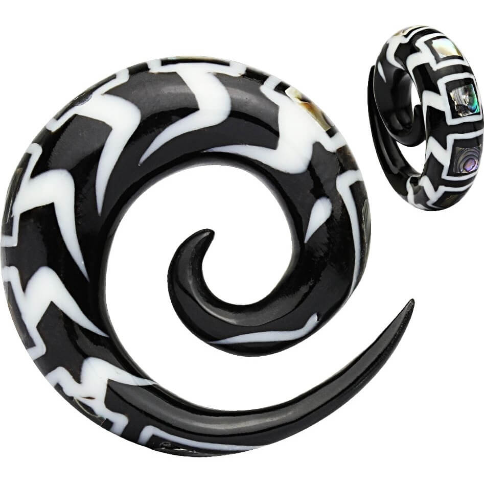 Corno Nero Bianco Abalone