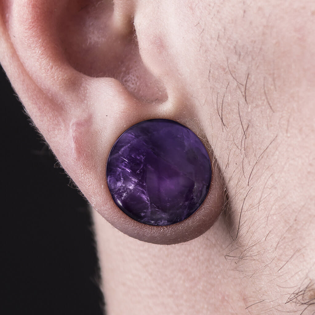 Plug Ametista con O-Ring in silicone