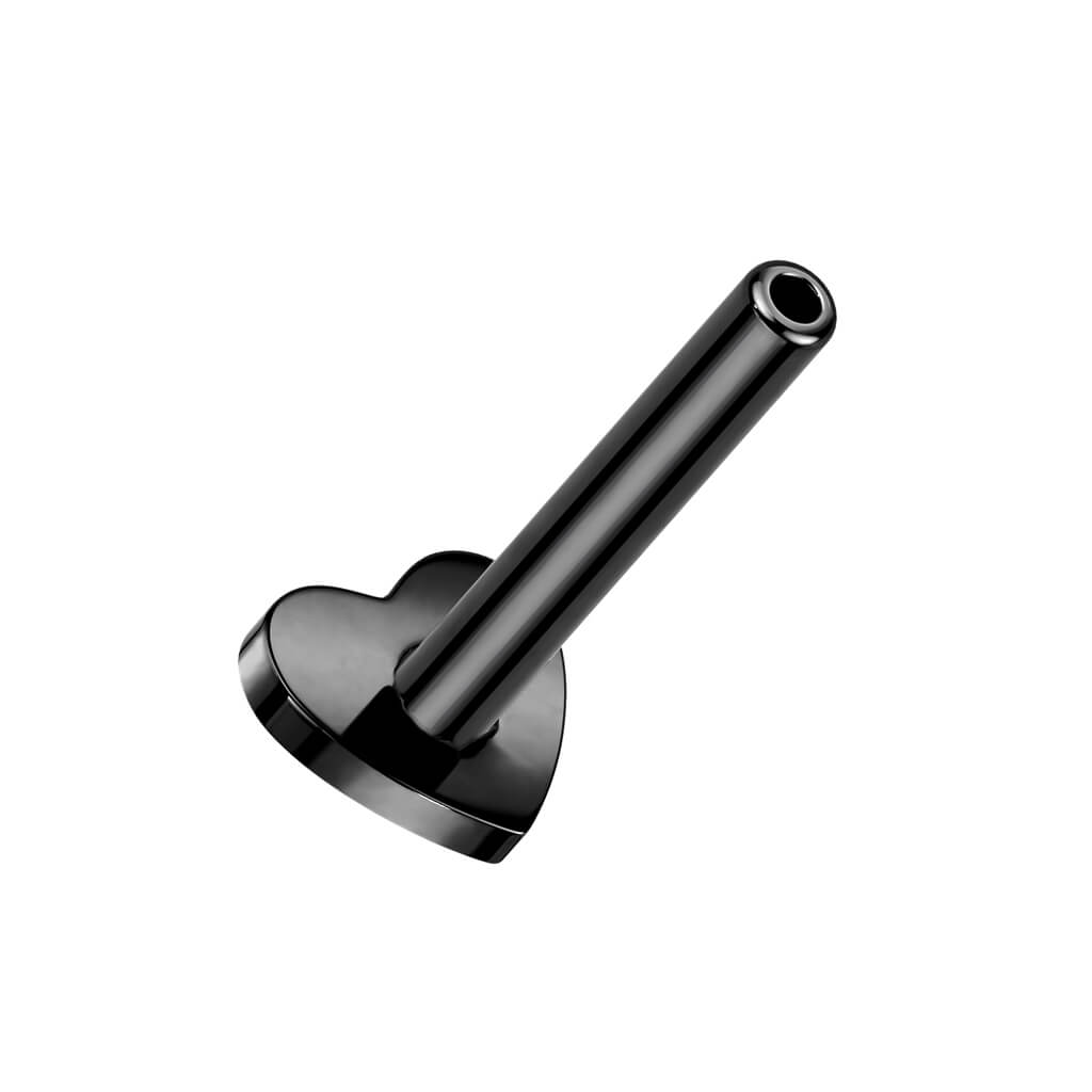 Titanio Base piatta cuore 3mm Filettatura Interna