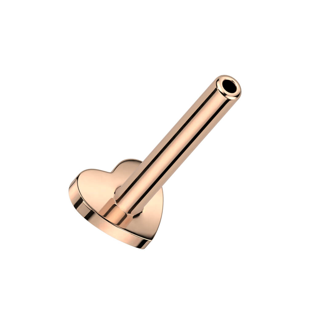 Titanio Base piatta cuore 3mm Filettatura Interna