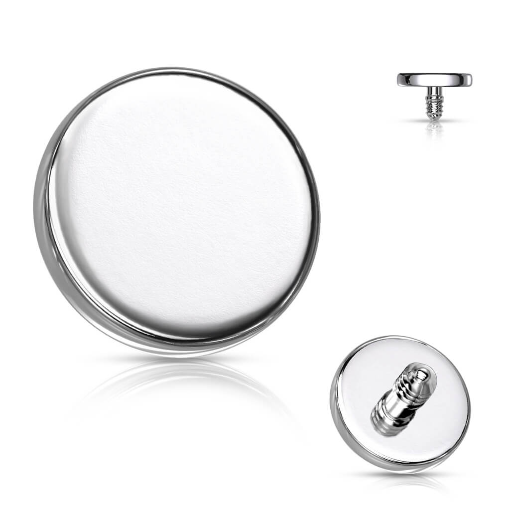 Titane Embout Embout Rond Plat Filetage Interne