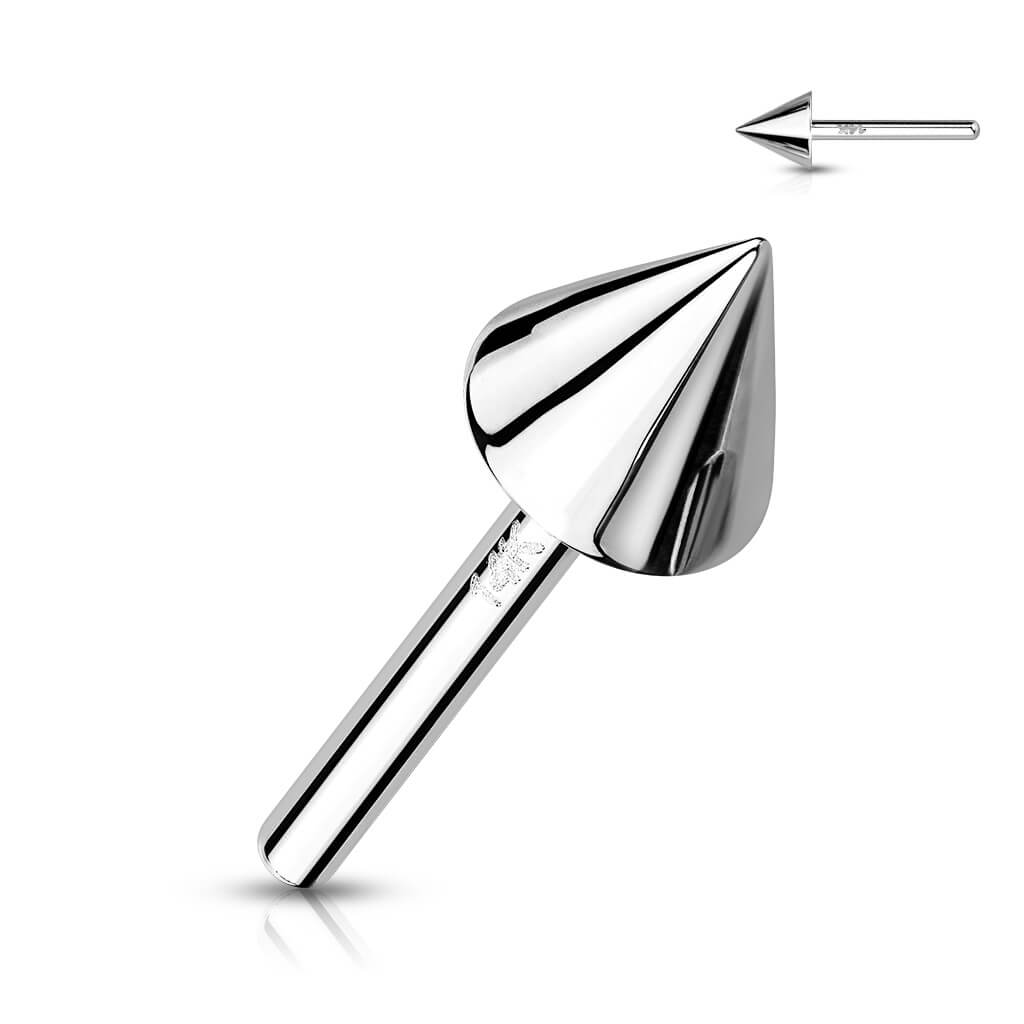 Oro 14kt Top Pincho Push In