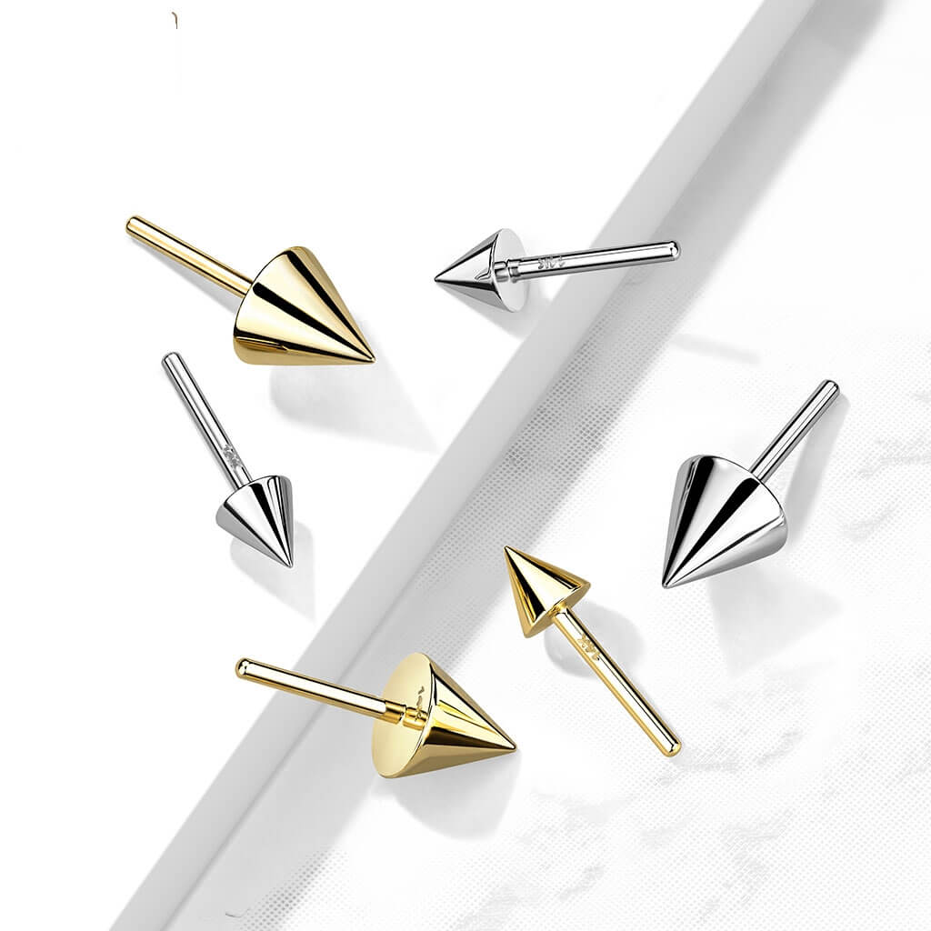 Oro 14kt Top Pincho Push In