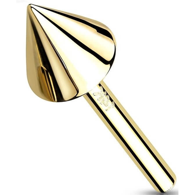 Oro 14kt Top Pincho Push In