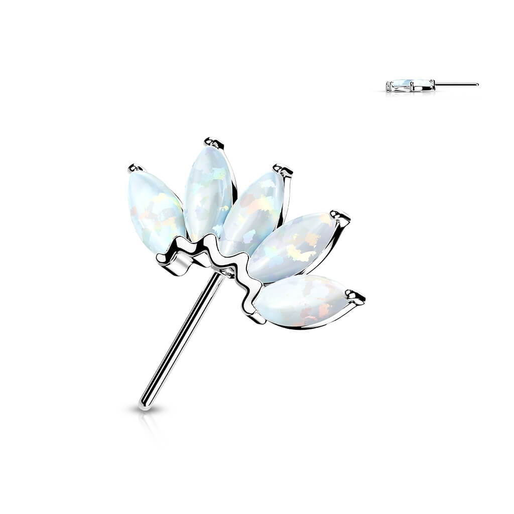 Oro 14 kt Superiore a 5 Opali Push-In