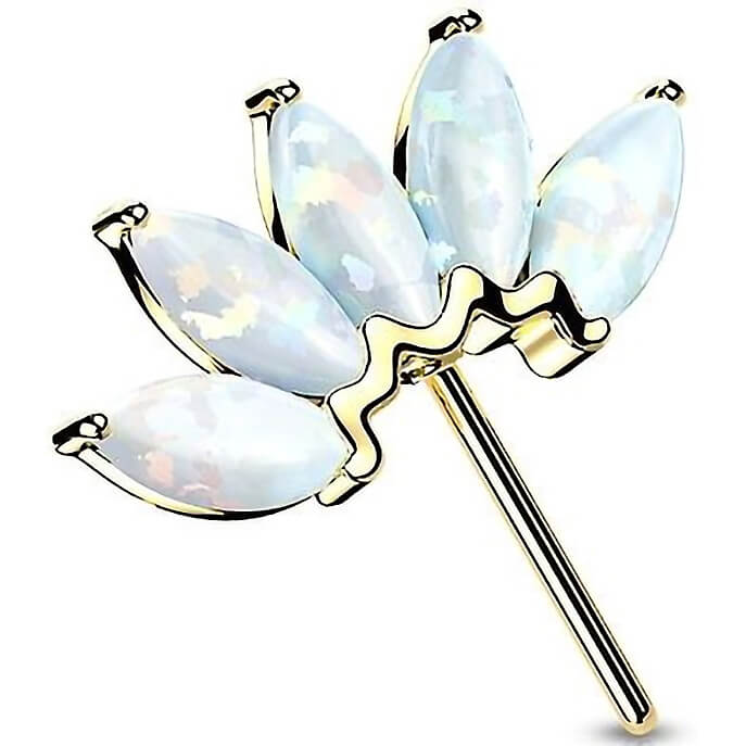 Oro 14 kt Superiore a 5 Opali Push-In