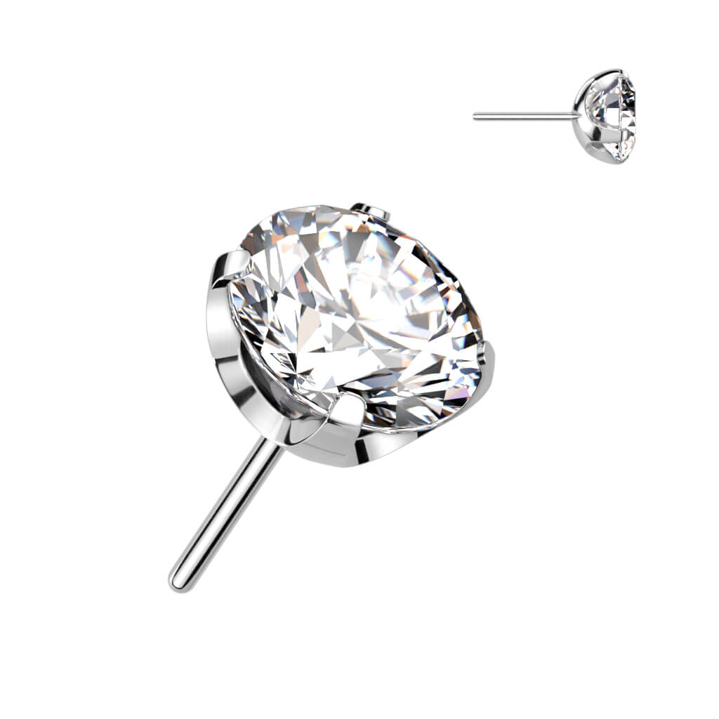 Titane Embout Embout Zircone Ronde Enfoncer