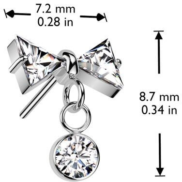 Titanium top bow zirconia Push-In