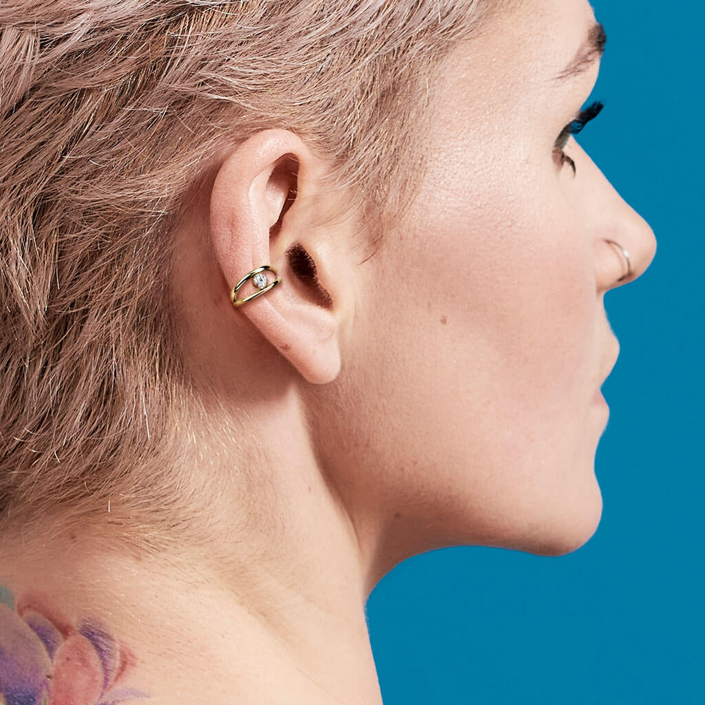 Anneau Bille Zircone Argent Cliqueur