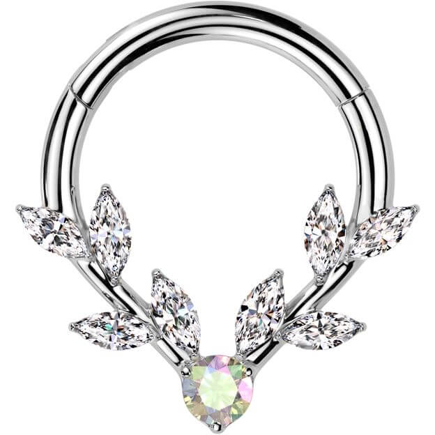 Ring vines zirconia marquise cut Segment