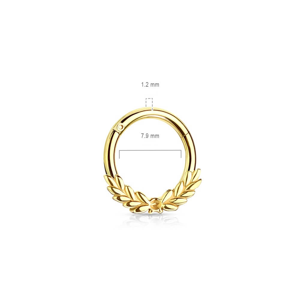 Ring Loberkranz Silber Clicker