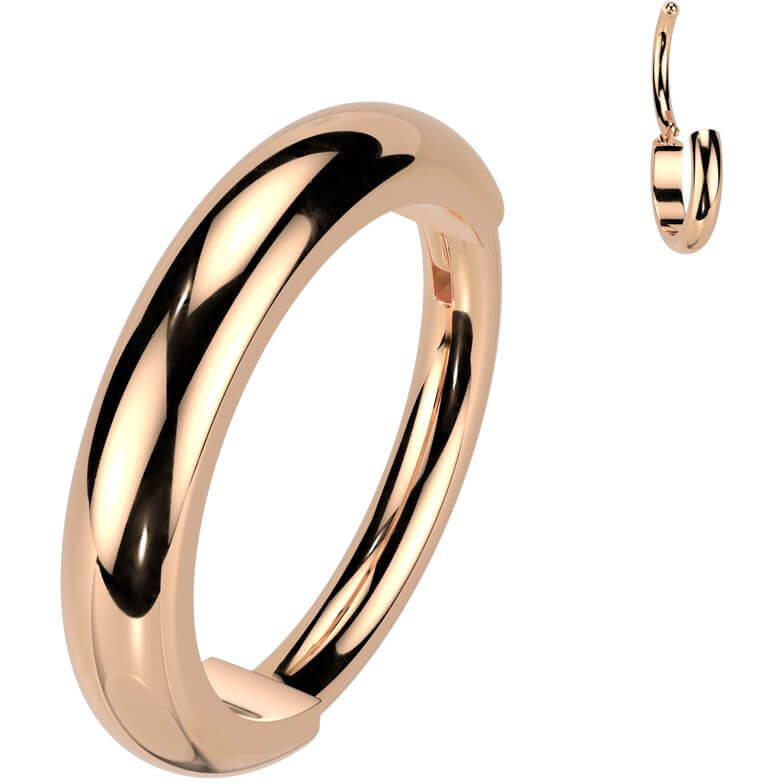 Titanium Ring 2mm wide dome surface Segment