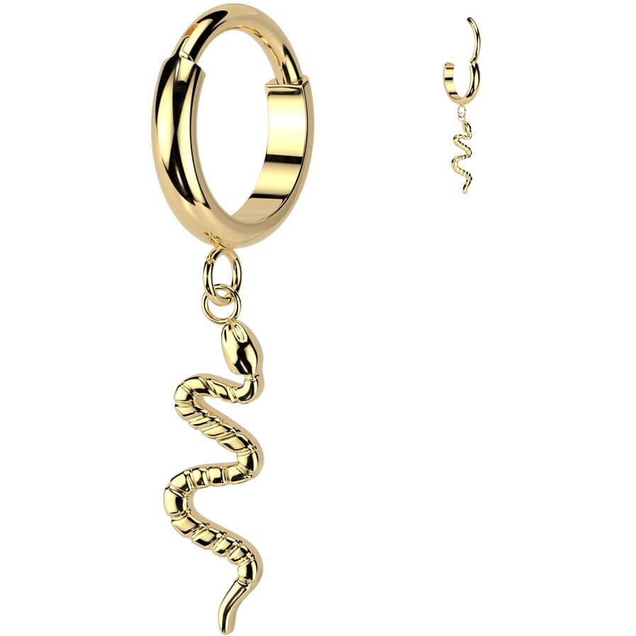 Titanium Ring snake dangle Segment