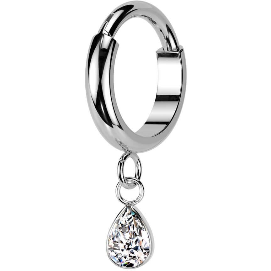 Titanium Ring zirconia dangle Segment