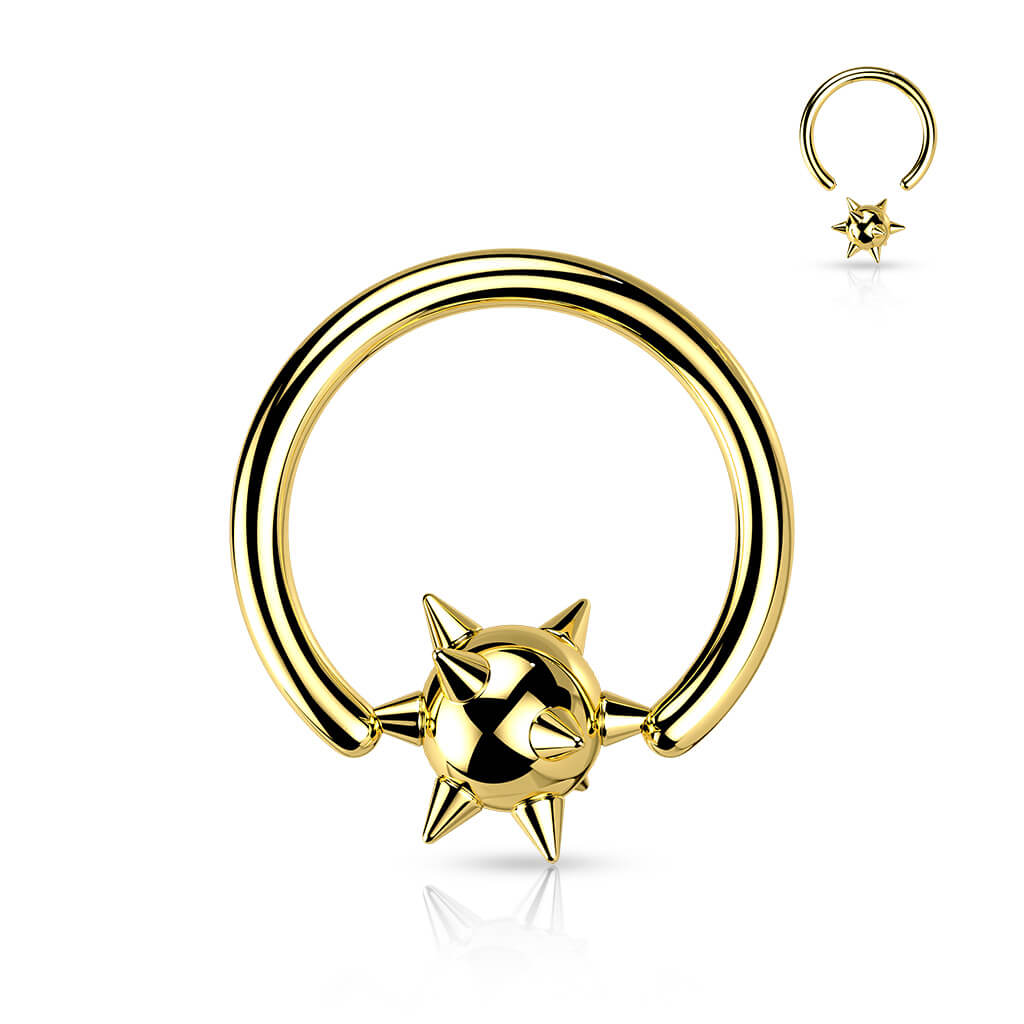Ring Ball Spike Captive Bead