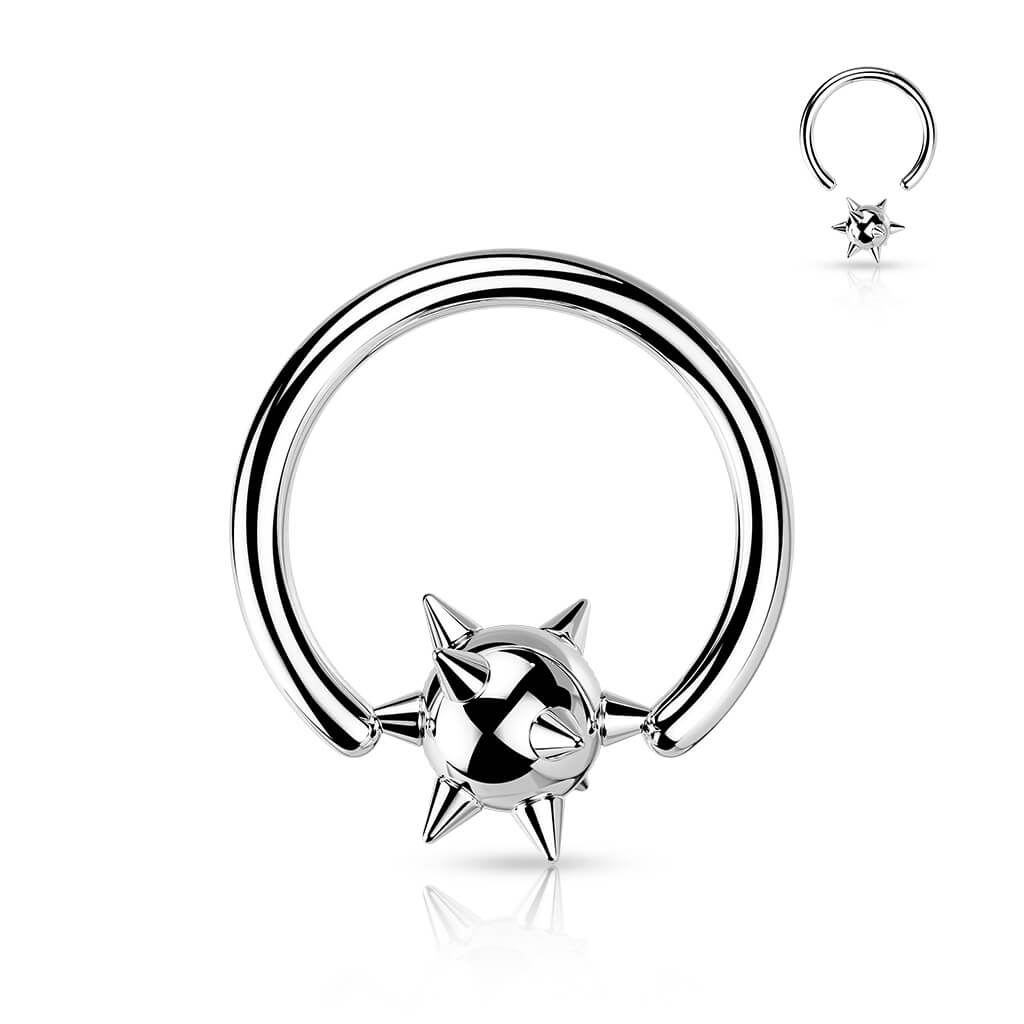 Ring Ball Spike Captive Bead