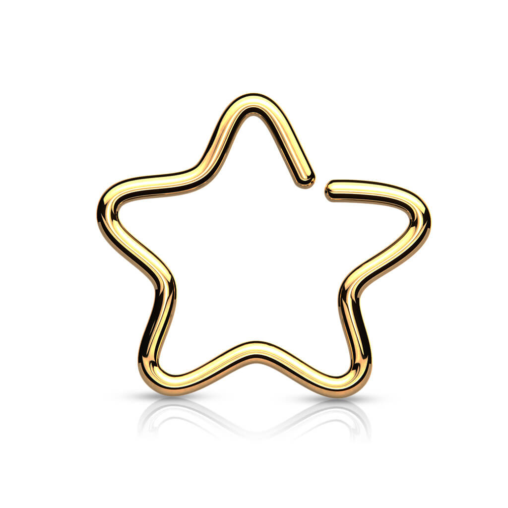 Anello Piercing Stella Pieghevole
