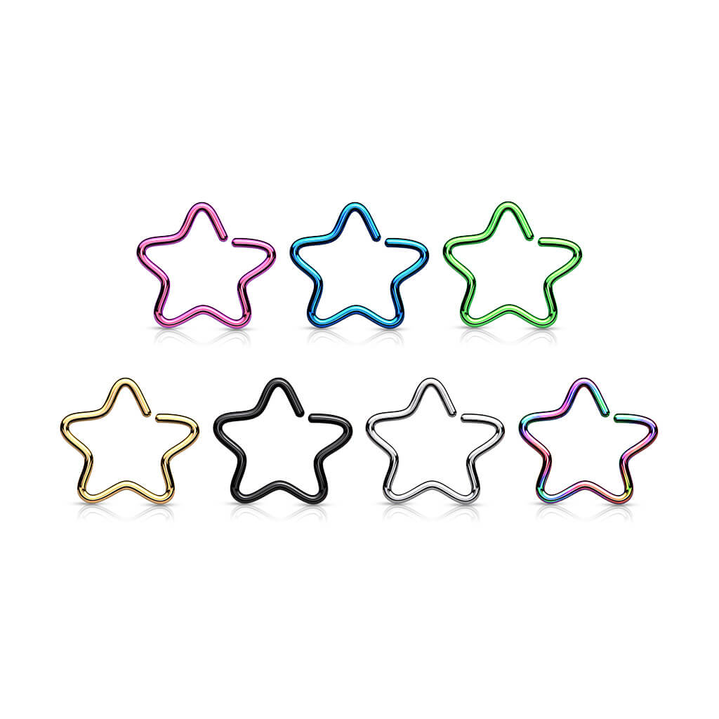 Anello Piercing Stella Pieghevole