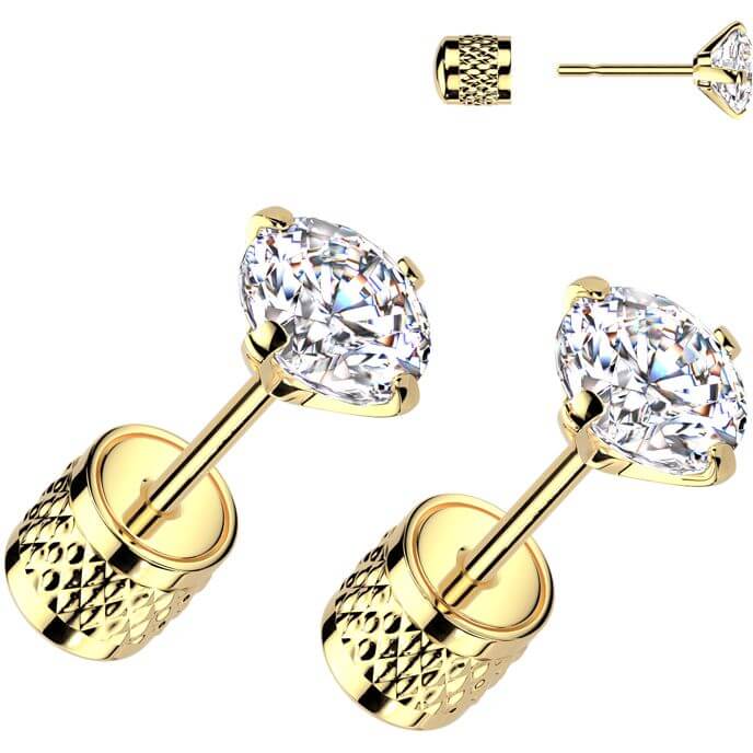 round zirconia prong setting