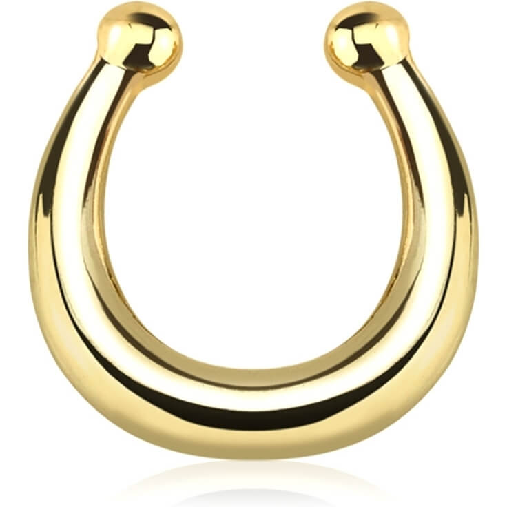 Faux Piercing au nez Septum Pliable