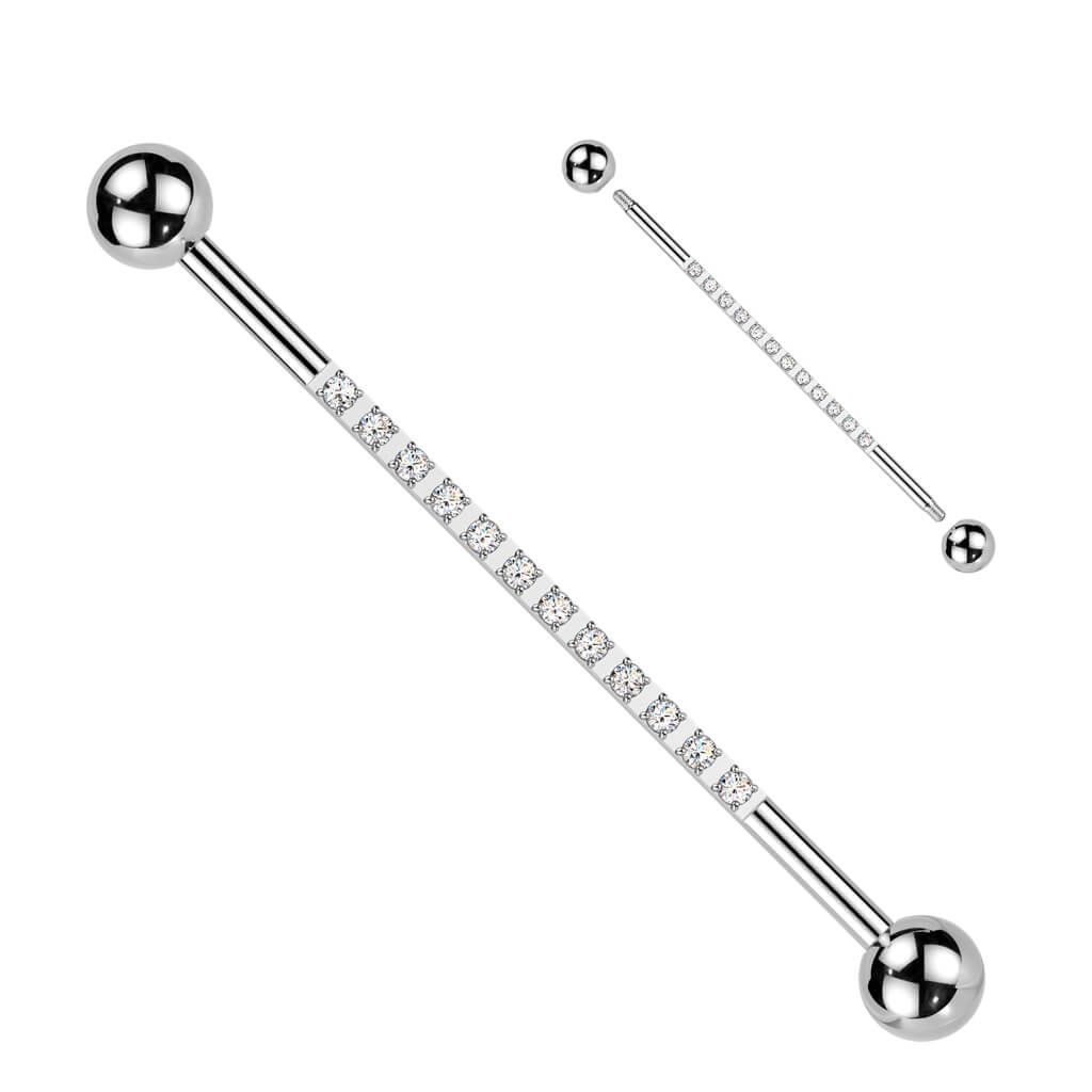 Titanium Industrial Barbell zirconias