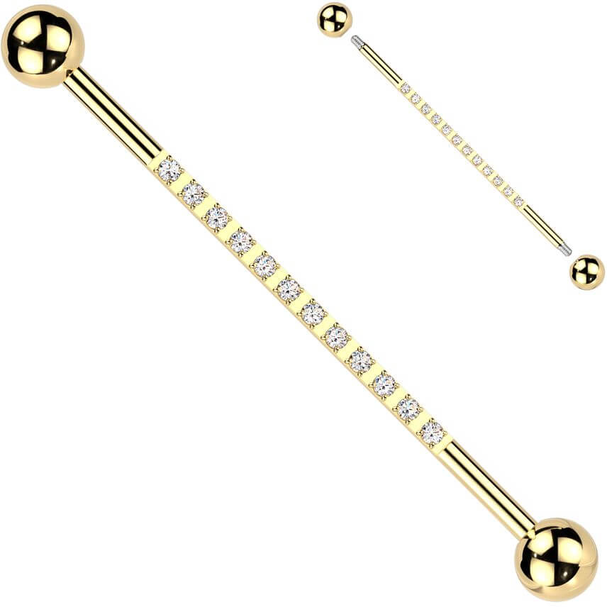 Titanium Industrial Barbell zirconias