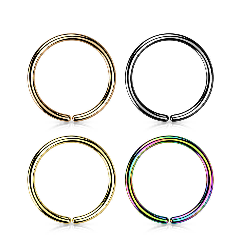 Titane Anneau Multicolore Pliable