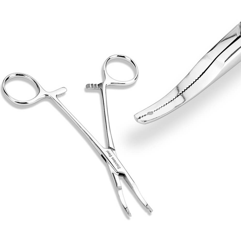 Outils Pince d’Ancrage Dermique Kelly avec pointe microfine en Acier Inoxydable