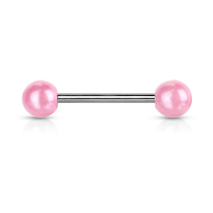 Barbell Acrylic Pearlish Ball