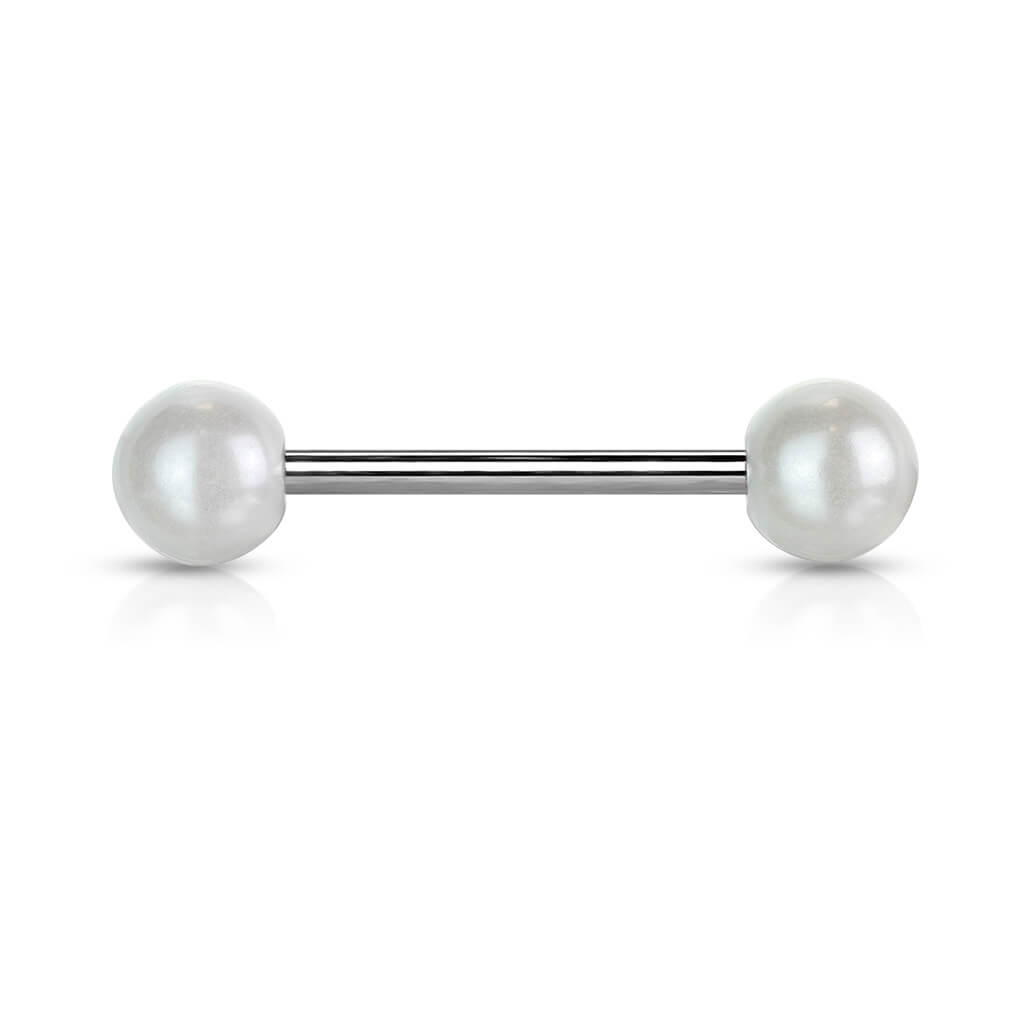 Barbell Acrylic Pearlish Ball