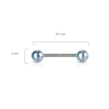 Barbell Sfera in acrilico perlato