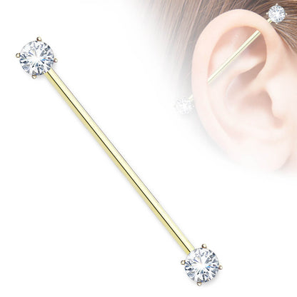 Industrial Barbell Zirconia Round