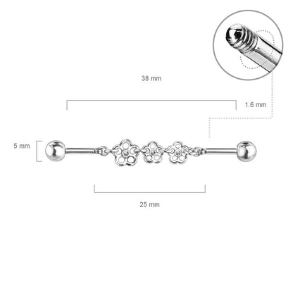 Barbell Industrial 3 Flores Circonita