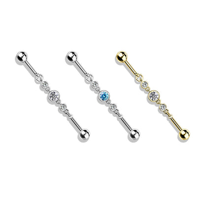 Industrial Barbell 3 Round Zirconia