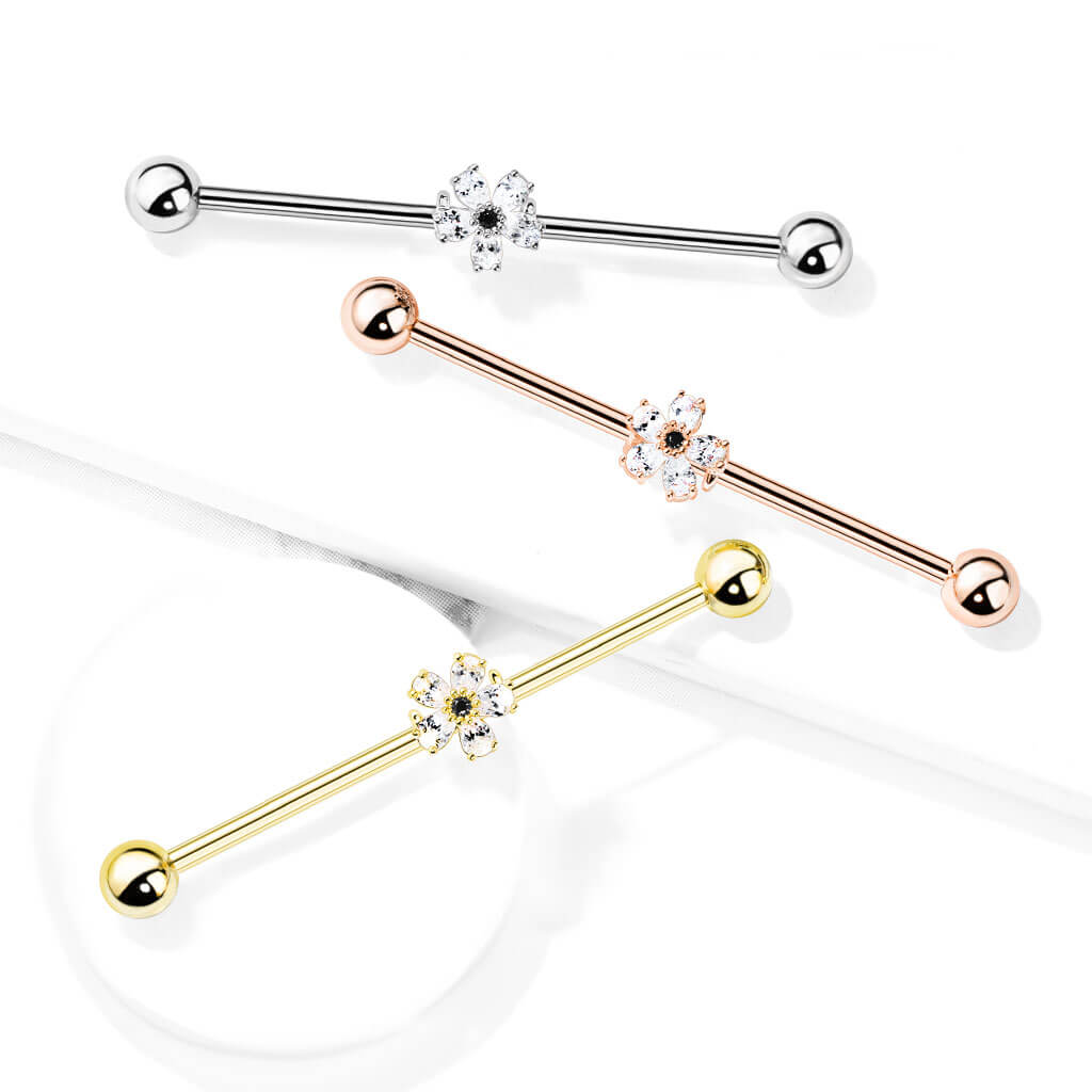 Industrial Barbell Blume Zirkonia