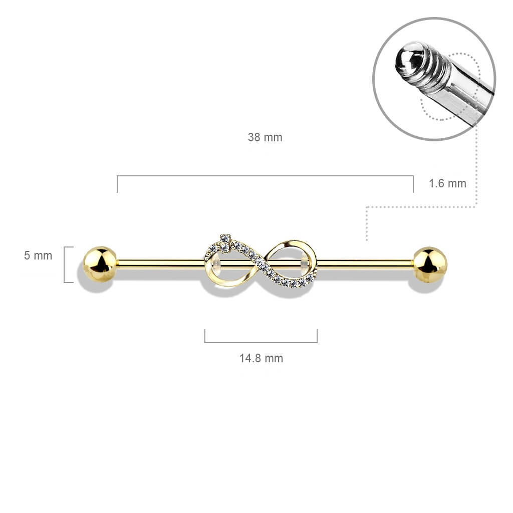 Barbell Industrial Circonita Infinito