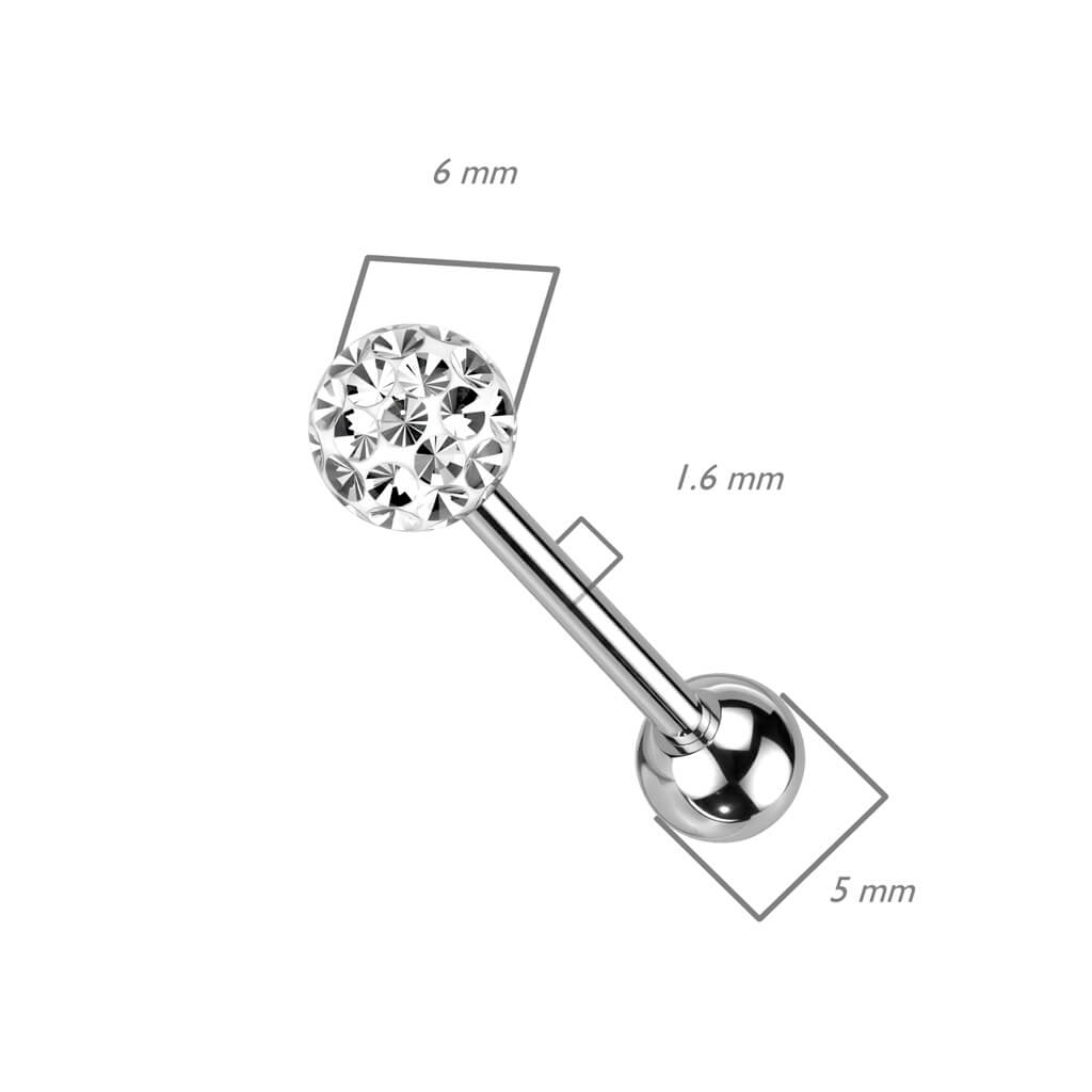 Barbell Kugel Glitzer