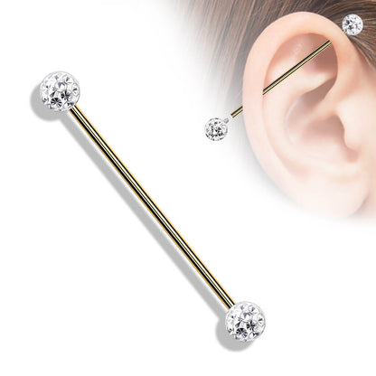 Barbell Industrial Sfera brillante Filettatura Interna