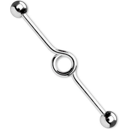 Barbell Industrial Looped bola de plata