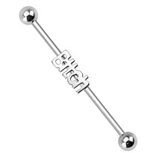 Barbell Industrial Sfera argento BITCH